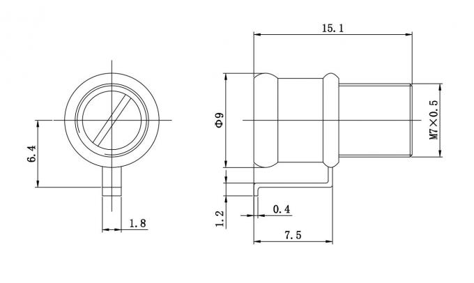 Supporto verticale del condensatore 1.5-60pF del regolatore dell'aria CWS32T16.2 per le applicazioni di rf