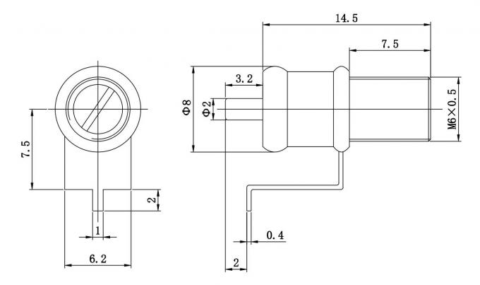 condensatore 500VAC, condensatore dielettrico del regolatore del pistone 1-10pF del regolatore dell'aria