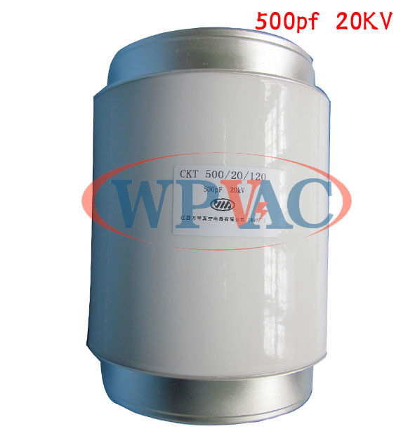 Il condensatore ceramico fisso di piccola dimensione CKT500/20/120 500pf 20KV di vuoto risparmia lo spazio